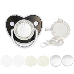 Only Blank Pacifier Clip Lid Baby Shower Gift  Newborn Pacifier Accessories Sublimation Dummy Baby Teether Infant Nipple