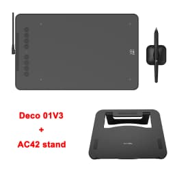 XPPen New Deco01V3 10 Inch Graphics Digital Tablet Drawing Tablet 16384 Levels Pressure 8 Shortcut Keys for Android Windows Mac