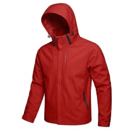 Mens Outdoor Waterproof Jacket Windproof Hoodie Coats Lightweight Cycling and Hiking Raincoat Work Jacket Man Climbing Outerwear