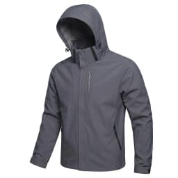 Mens Outdoor Waterproof Jacket Windproof Hoodie Coats Lightweight Cycling and Hiking Raincoat Work Jacket Man Climbing Outerwear