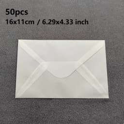 50pcs/lot Blank Translucent Envelope for Invitations Postcards European Giftbox Message Card Envelopes Wedding Business Letters