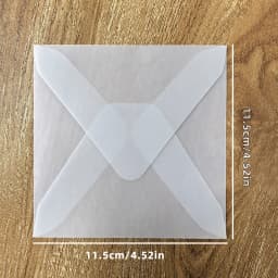 50pcs/lot Blank Translucent Envelope for Invitations Postcards European Giftbox Message Card Envelopes Wedding Business Letters