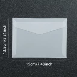 50pcs/lot Blank Translucent Envelope for Invitations Postcards European Giftbox Message Card Envelopes Wedding Business Letters