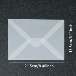 50pcs/lot Blank Translucent Envelope for Invitations Postcards European Giftbox Message Card Envelopes Wedding Business Letters