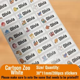 Custom Name Sticker Hebrew Waterproof Self-adhesive Baby Personalized Kids School Label Kindergarten Stationery Tag