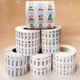Custom Name Sticker Hebrew Waterproof Self-adhesive Baby Personalized Kids School Label Kindergarten Stationery Tag
