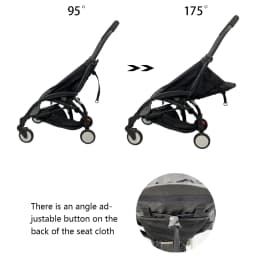 Baby Stroller Cushion Seat Fit For Babyzen Yoyo2 Original Fabric 175 Degrees Sit And Lie Baby Stroller Accessories