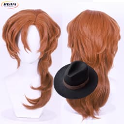 Really High Quality Anime Chuya Nakahara Chuuya Cosplay Wig Heat Resistant Synthetic Hair Wigs + Wig Cap