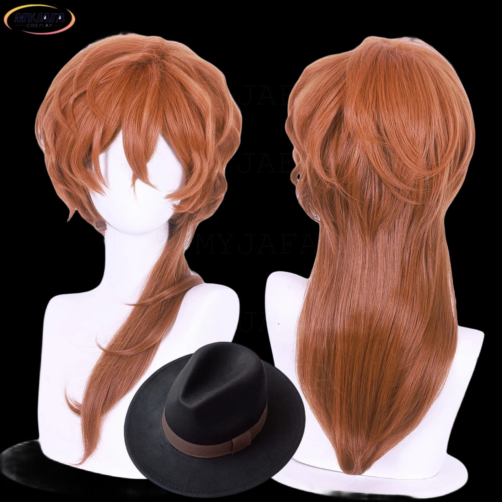 Really High Quality Anime Chuya Nakahara Chuuya Cosplay Wig Heat Resistant Synthetic Hair Wigs + Wig Cap