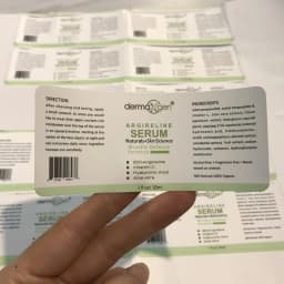 Customized Waterproof Vinyl  Health Care Bottle Stikcers with Barcode Printed Matte Self Seal Packaging Labels for Plastic Jars