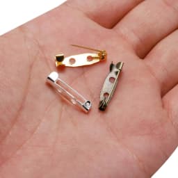 50pcs/lot 15 20 25 35 40 mm Brooch Clip Base Pins Safety Pins Brooch Settings Blank Base For DIY Jewelry Making Supplies