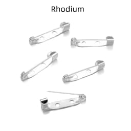 50pcs/lot 15 20 25 35 40 mm Brooch Clip Base Pins Safety Pins Brooch Settings Blank Base For DIY Jewelry Making Supplies