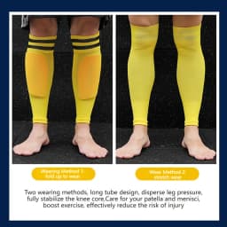 1Pair Knee Over Football Leg Guards Socks Breathable Comfort Calf Long Sock Adult Children Soccer Sports Shin Guards Leg Covers
