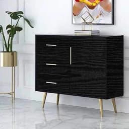 Black Wood Grain Wallpaper Self-adhesive Furniture Color Changing Wardrobe Stickers Home Decoration Materials and Supplies