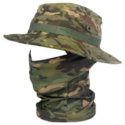 Women Men Hiking Fishing Boonie Hat Outdoor Sport Sun UV Protection Neck Face Camouflage Adjustable Bucket Caps and Mask