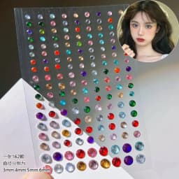 Stickers On The Face Rhinestone DIY Eyes Face Self Adhesive Temporary Tattoo For Makeup Party Festival Face Jewels Diamonds Gems