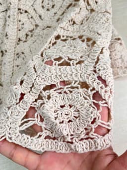 Long Sleeve Crochet Knit Top Beach Bikini Cover Up Button-up Cardigan Blouse Women blusas para mujer Vacation Boho Outfit