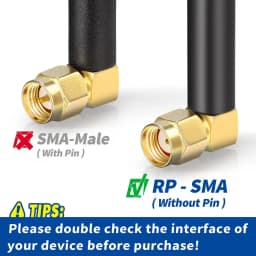 Mini Dual Band WiFi Antenna 2.4GHz 5GHz 5.8GHz MIMO RP SMA Male for FPV Bluetooth USB Adapter Computer PCIe Card Router Camera