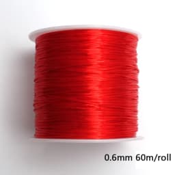 1Roll Transparent Elastic Crystal Line Beading Cord String Wire Thread For Jewelry Making Bracelet Accessories 0.6mm 0.8mm 1mm