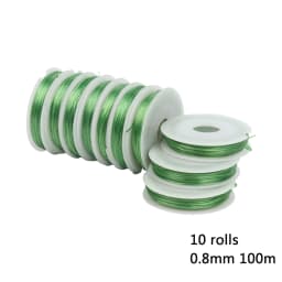 1Roll Transparent Elastic Crystal Line Beading Cord String Wire Thread For Jewelry Making Bracelet Accessories 0.6mm 0.8mm 1mm