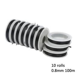 1Roll Transparent Elastic Crystal Line Beading Cord String Wire Thread For Jewelry Making Bracelet Accessories 0.6mm 0.8mm 1mm