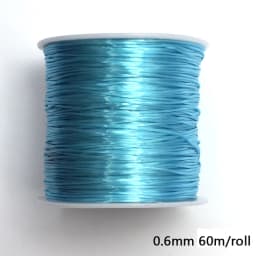 1Roll Transparent Elastic Crystal Line Beading Cord String Wire Thread For Jewelry Making Bracelet Accessories 0.6mm 0.8mm 1mm