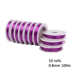 1Roll Transparent Elastic Crystal Line Beading Cord String Wire Thread For Jewelry Making Bracelet Accessories 0.6mm 0.8mm 1mm