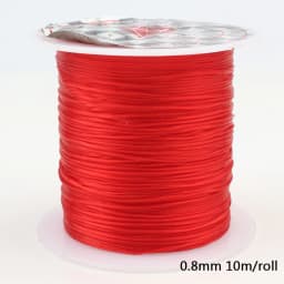 1Roll Transparent Elastic Crystal Line Beading Cord String Wire Thread For Jewelry Making Bracelet Accessories 0.6mm 0.8mm 1mm
