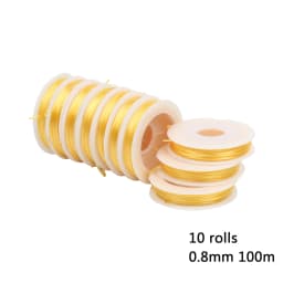 1Roll Transparent Elastic Crystal Line Beading Cord String Wire Thread For Jewelry Making Bracelet Accessories 0.6mm 0.8mm 1mm