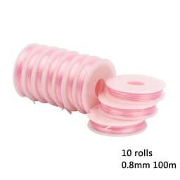 1Roll Transparent Elastic Crystal Line Beading Cord String Wire Thread For Jewelry Making Bracelet Accessories 0.6mm 0.8mm 1mm
