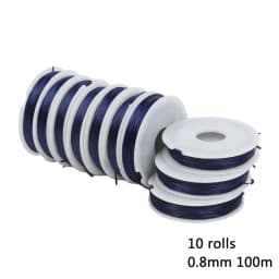 1Roll Transparent Elastic Crystal Line Beading Cord String Wire Thread For Jewelry Making Bracelet Accessories 0.6mm 0.8mm 1mm