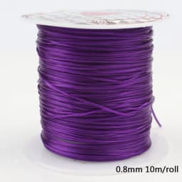 1Roll Transparent Elastic Crystal Line Beading Cord String Wire Thread For Jewelry Making Bracelet Accessories 0.6mm 0.8mm 1mm