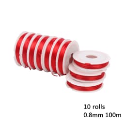 1Roll Transparent Elastic Crystal Line Beading Cord String Wire Thread For Jewelry Making Bracelet Accessories 0.6mm 0.8mm 1mm