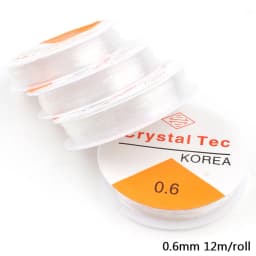 1Roll Transparent Elastic Crystal Line Beading Cord String Wire Thread For Jewelry Making Bracelet Accessories 0.6mm 0.8mm 1mm