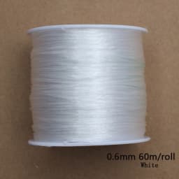 1Roll Transparent Elastic Crystal Line Beading Cord String Wire Thread For Jewelry Making Bracelet Accessories 0.6mm 0.8mm 1mm
