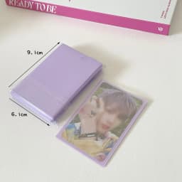 SKYSONIC 50pcs Kpop Card Sleeves 61x91mm Macaron Color Holder For Holo Postcards Top Load Film Photocard Game Cards Protector