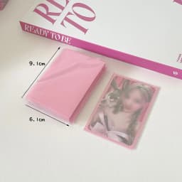 SKYSONIC 50pcs Kpop Card Sleeves 61x91mm Macaron Color Holder For Holo Postcards Top Load Film Photocard Game Cards Protector