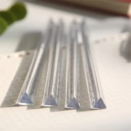 1PCS Transparent Triangle Ruler School and Office Supplies Stationery