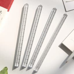 1PCS Transparent Triangle Ruler School and Office Supplies Stationery
