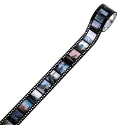 25mm*2m Vintage Film PET Tapes DIY Scrapbooking Collage Stationery Decor Journalling Materials Adhesive Labels Tapes