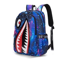 Backpack Elementary Bookbag Travel Rucksack Cartoon Shark Print Primary School Student Satchel Backpack Mochila Infantil