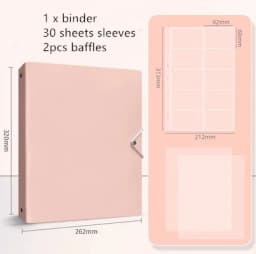 MINKYS Kawaii 5/6/9 Spaces 3 inch Kpop Photo Card Binder Large Capacity Idol Photocard Album Photocards Binder Collect Book
