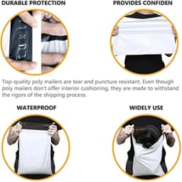 INPLUSTOP 50pcs/Lots White Courier Bag Express Envelope Storage Bags Mail Bag Mailing Bags Self Seal Plastic Packaging Pouch