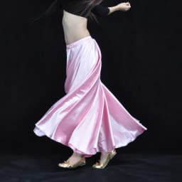 Shining Satin Long Spanish Skirt Swing Dancing Skirt Belly Dance skirt Sun Skirt 14 Colors Available VL-310