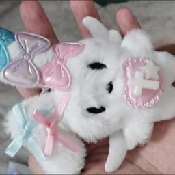 Anime NEEDY GIRL OVERDOSE Guard Keychain Cosplay Plush Pendant Keyrings Props Accessories Key Chains Fans Christmas Gifts