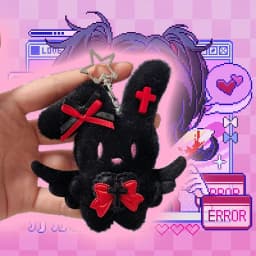 Anime NEEDY GIRL OVERDOSE Guard Keychain Cosplay Plush Pendant Keyrings Props Accessories Key Chains Fans Christmas Gifts