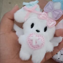 Anime NEEDY GIRL OVERDOSE Guard Keychain Cosplay Plush Pendant Keyrings Props Accessories Key Chains Fans Christmas Gifts