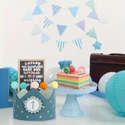 1pc  Fabric Birthday Crown Hat,  Perfect for Parties and Celebrations,Halloween, Christmas Event & Party Decorations