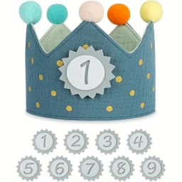 1pc  Fabric Birthday Crown Hat,  Perfect for Parties and Celebrations,Halloween, Christmas Event & Party Decorations
