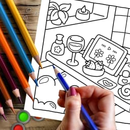28 Pages Love Style Coloring Book for Adult | Colouring Book, Drawing Supplies for Christmas, Thanksgiving